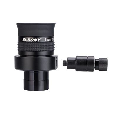 SVBONY SV152照明目镜SWA20mm70°度可调照明十字线广角目镜