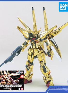万代拼装 60364 SEED HG 38 1/144 不知火型 金色拂晓 高达 电镀