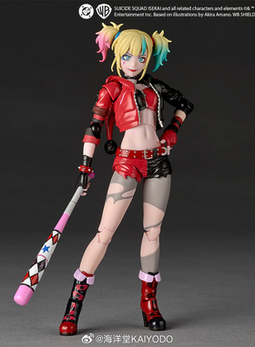 海洋堂转轮科技22084 DC小丑女 哈莉奎茵 动画版可动手办