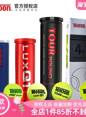 Teloon天龙网球P4成人专业训练比赛球POUND P3 LUXQ1 4#高弹耐磨
