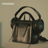 fooooobag 植鞣系列「结结便当小方包」头层牛皮手提斜挎女包包