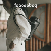 fooooobag植鞣系列「复古保龄球包」头层牛皮简约复古单肩法棍包