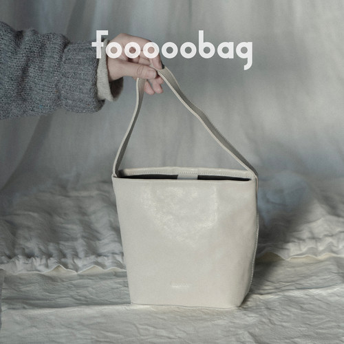 fooooobag植鞣系列「手提白巧饼干包」简约质感头层牛皮手提斜挎