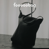 fooooobag磨砂植鞣系列「托特包」新品 头层牛皮简约单肩黑色女包