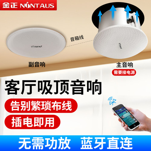 金正吸顶音箱蓝牙免功放丝膜高音