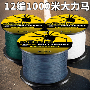 蜘蛛12编1000米强拉力路亚专用pe线主线撒网线耐磨大力马鱼线正品