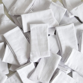 ins潮短筒ulzzang黑色棉袜白色长袜 男女中筒袜 会起球 袜子