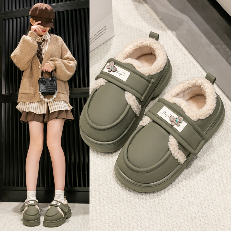 EVA加厚底 魔术贴设计 柔软舒适百搭可外穿