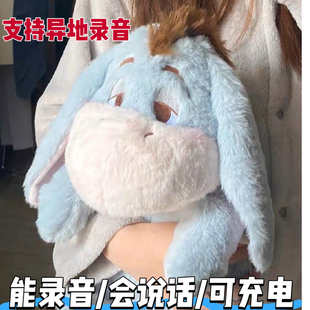 录音充电瞌睡小肥驴毛绒绒生日礼物送闺蜜情人节小毛驴玩偶布娃娃