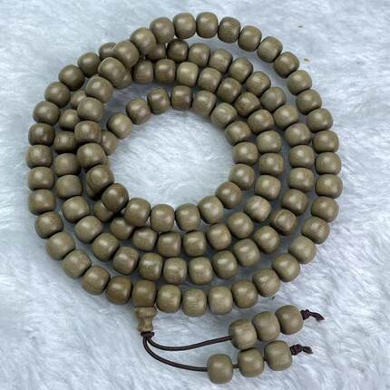 【批发一手供货】印度迈索尔老山檀香6/7/108奶香老料文玩手串
