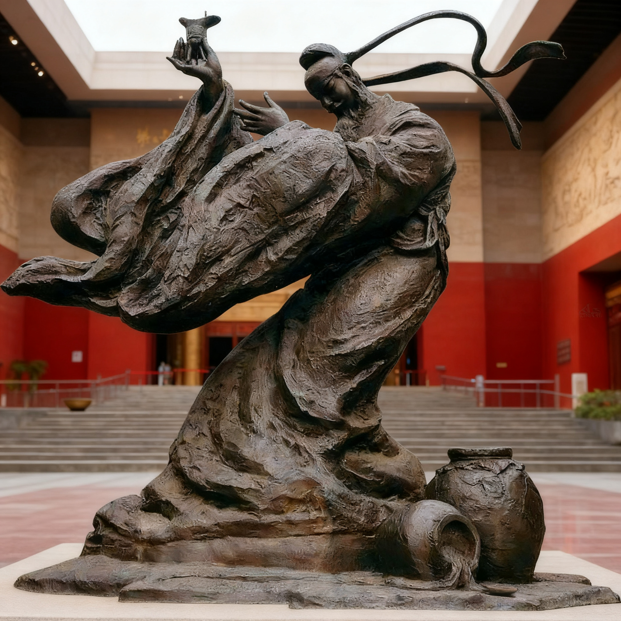 精雕宴玻璃钢铸铜抽象