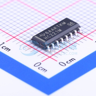 单稳态多谐振荡器 CD74HC221M96 SOIC-16 TI/德州 电子元器件配单