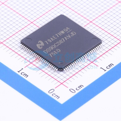 LVDS芯片 DS90C387AVJD/NOPB TQFP-100 TI/德州 电子元件原装正品