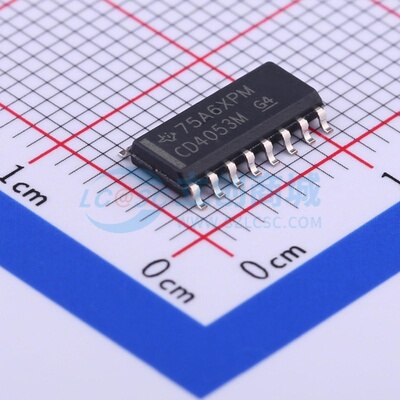 模拟开关/多路复用器 CD4053BM96 SOIC-16 TI/德州 电子元件配单