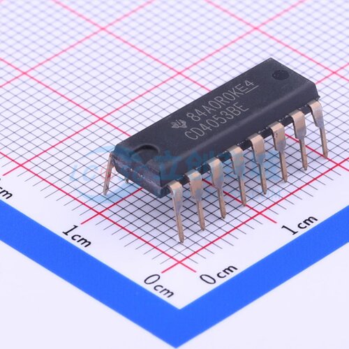 模拟开关/多路复用器 CD4053BE PDIP-16 TI/德州 电子元器件配单