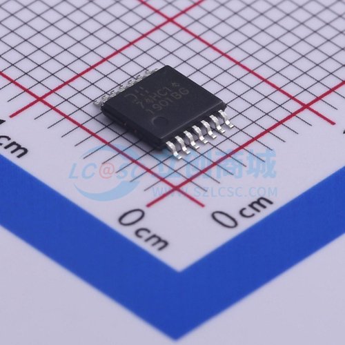 反相器 74HC14T14-13 TSSOP-14 DIODES(美台) 电子元器件原装正品
