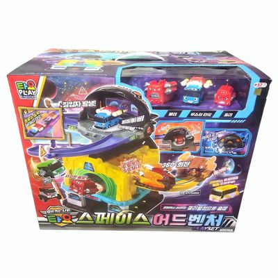 韩国正版tayo太友救援队轨道车太空闯关大冒险小汽车套装男孩玩具
