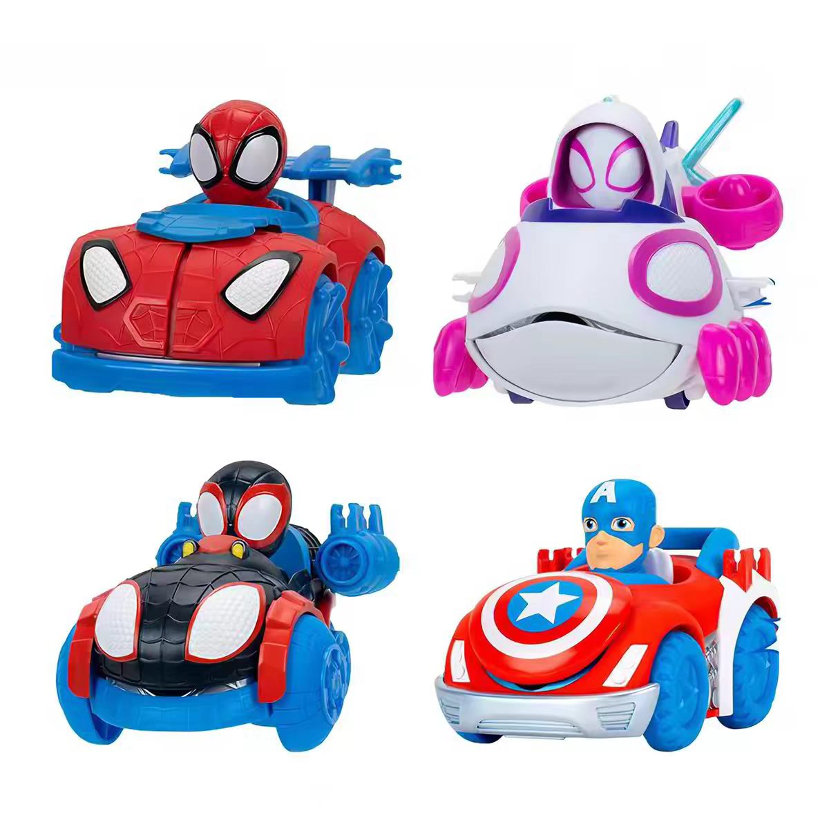SPIDEY蜘蛛侠 冲锋弹射小车 小蜘蛛和他的神奇小伙伴惯性玩具车