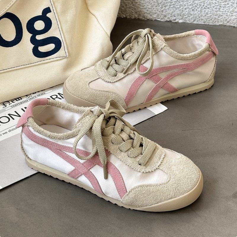 超火百搭真皮德训鞋女夏季新款2025轻便柔软舒适厚底休闲运动鞋子