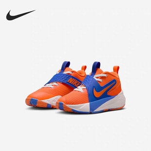 正品 Nike Team Hustle 12儿童魔术贴减震防滑实战篮球鞋HF6280