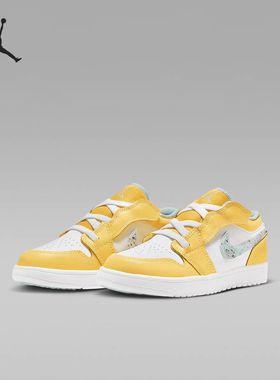 JORDAN正品Air Jordan1 AJ1儿童魔术贴休闲运动篮球鞋DX4387-800