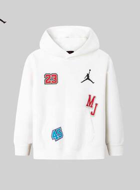 正品 Jordan耐克童装男童女童AJ套头连帽卫衣针织休闲HF2163