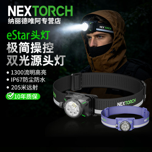 纳丽德双光源头灯无极调光
