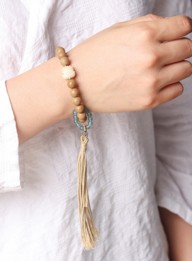 桂花合香珠手串女非遗中药香珠单圈手链diy古法息肌丸五行合香珠