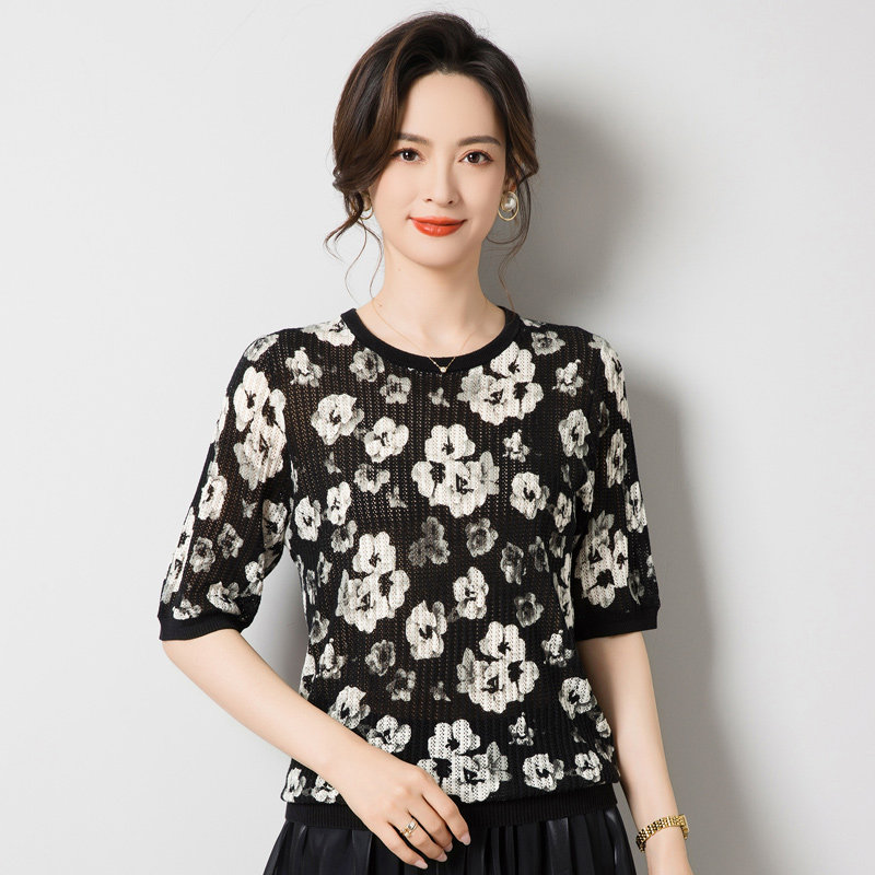 2025夏季新款中老年妈妈装真中老年女装