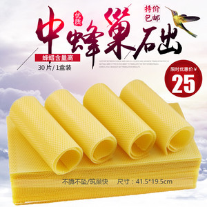中蜂巢础巢脾优质深房巢础蜜蜂巢础中蜂巣基巢础 蜂箱包邮