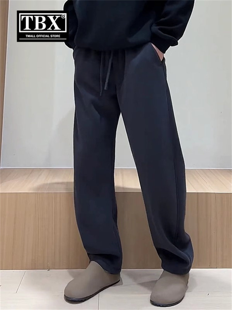 弯刀运动裤男士2025新款夏季瘦男士裤直阔腿休闲裤男士春秋冬服装