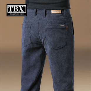 灯芯绒休闲裤子男士2026新款秋冬装加绒加厚男裤宽松直筒卫裤男款