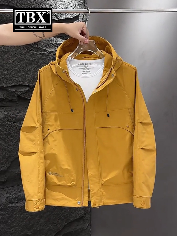 高端冲锋衣男士外套2025新款爆款春秋季休闲防风连帽夹克男款冬装