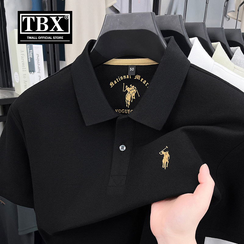 高端保罗纯棉POLO衫男士短袖T恤2026新款夏季商务小马标翻领男款
