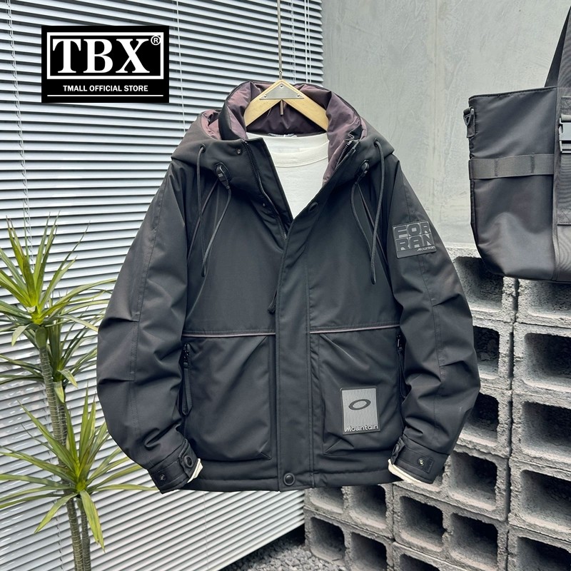 高端男士羽绒服冬季2025新款加厚保暖鸭绒抗寒服连帽夹克外套男款