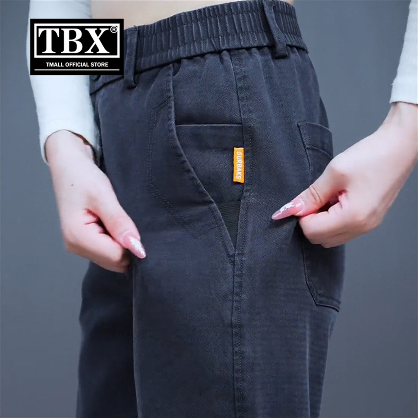 高端莱赛尔休闲裤子男士2025新款冬季加绒加厚男裤直筒运动裤男款