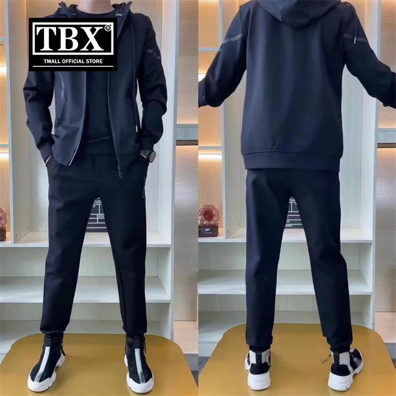 运动套装男士外套春秋季2025新款开衫卫衣高级感冬装加绒卫裤男款