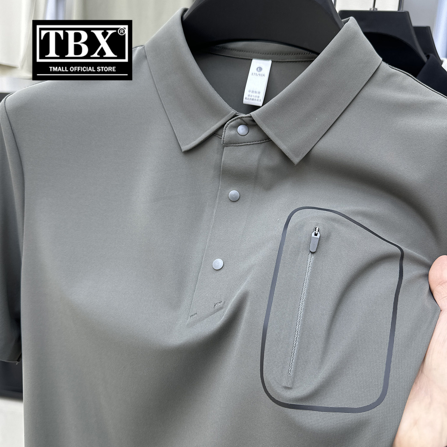 高端冰丝polo衫男士短袖t恤2026新款夏季户外运动凉感速干衣男款