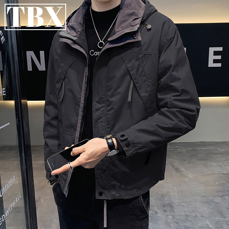 高端潮牌冲锋衣外套男士春秋季2025新款爆款休闲夹克男款冬装棉服