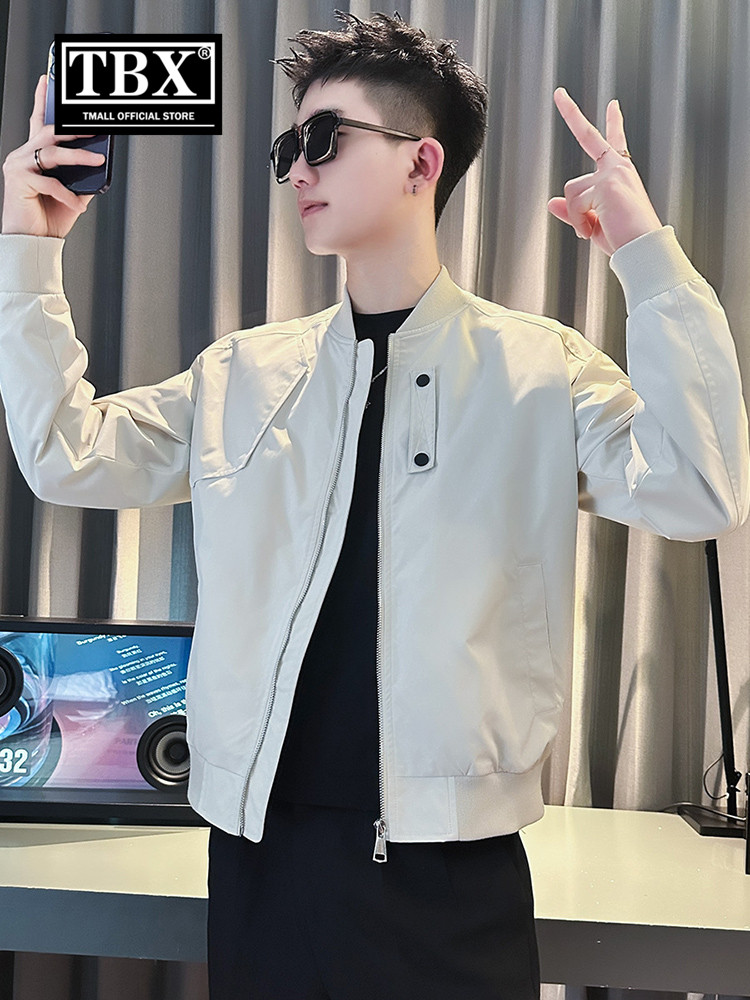 高端夹克外套男士2025新款爆款休闲春秋冬季加棉飞行员棒球服男款