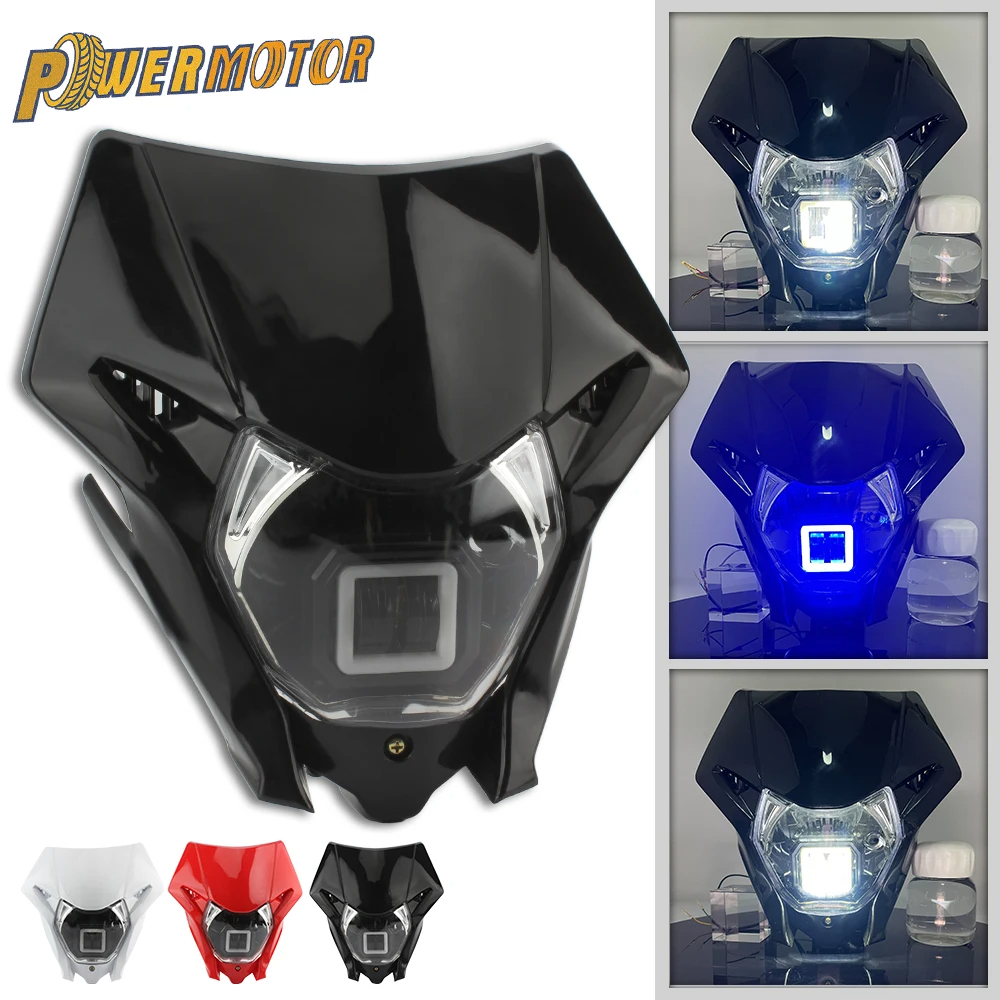 越野摩托车灯前车大灯改装