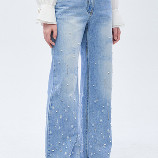 不退换 美荀家 韩国代购 OBZEE 25年冬牛仔裤 OB2G0NPC603W 1217