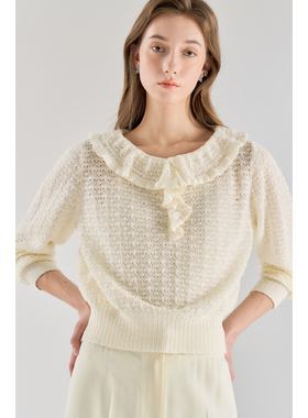 不退换美荀家 韩国百货 LANVIN 26年春针织衫 LC2G0-KTO119W 1231