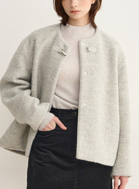 S不退换 美荀家韩国百货 SJSJ 25年冬外套女 SJ2FB-WOT245W 1126