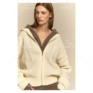 美荀家 韩国百货 SYSTEM 25年冬针织外套女 SY2FB-KOTQ01W 1126