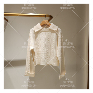 SS美荀家 韩国代购 SANDRO 25年秋针织衫 SF25A3FRP18 1001