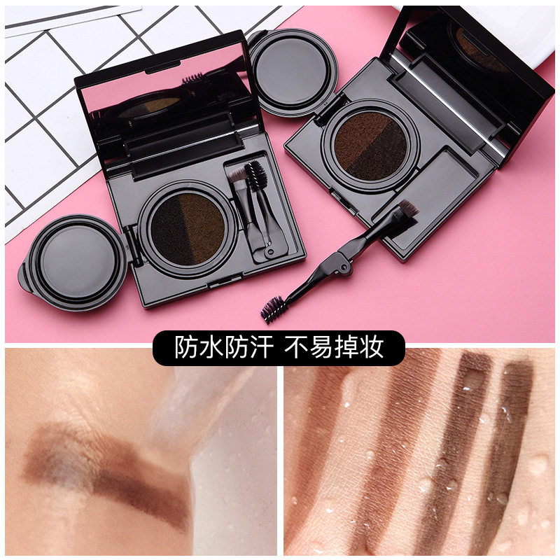 双色眉粉气垫眉膏双色气垫染眉膏