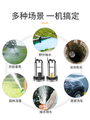 绿一农用4V直流水泵12V4other8860V高潜V扬程电动车家用抽水泵水