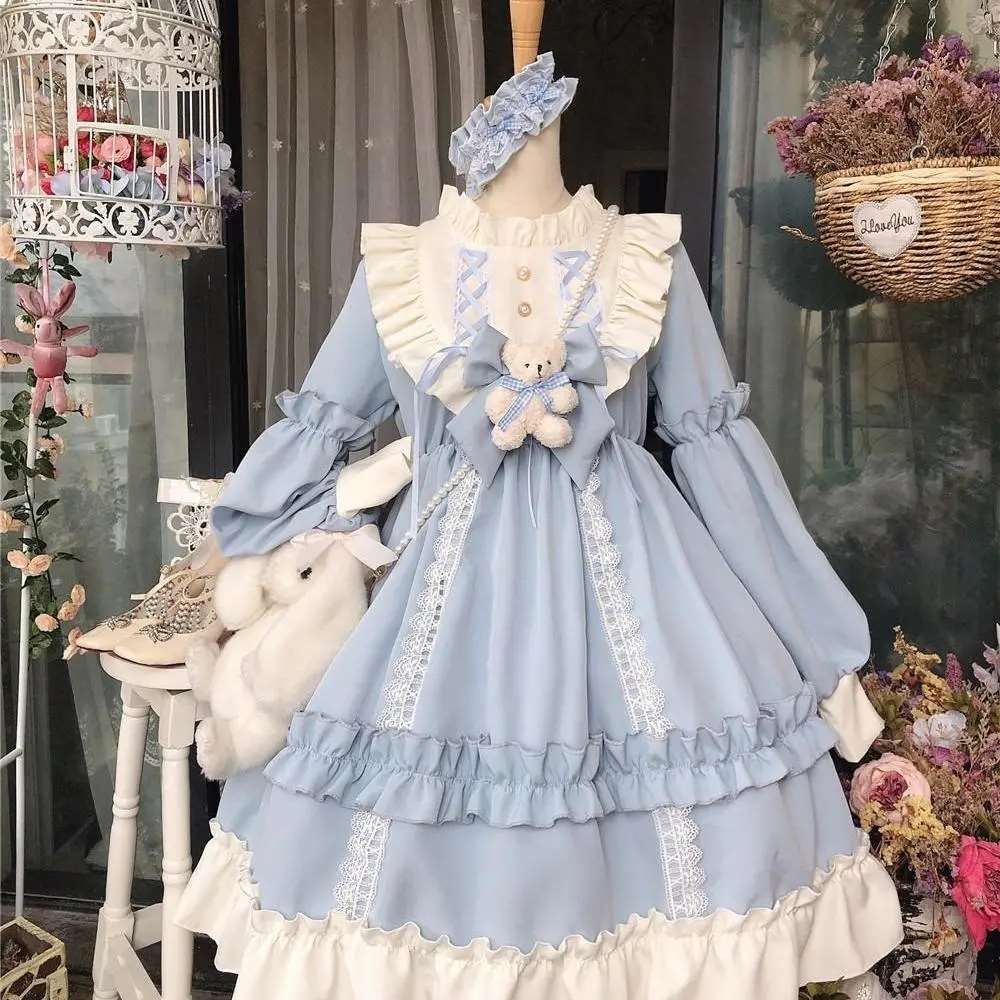 春季洛丽塔裙子全套lolita软妹裙日系可爱萝莉学生洋装公主日常裙