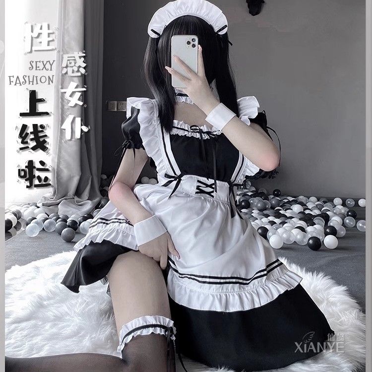 女仆装cos可爱学生女装大佬连衣裙萝莉塔套装二次元服装大码日常